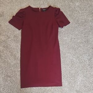 Elegant Burgundy Dress
